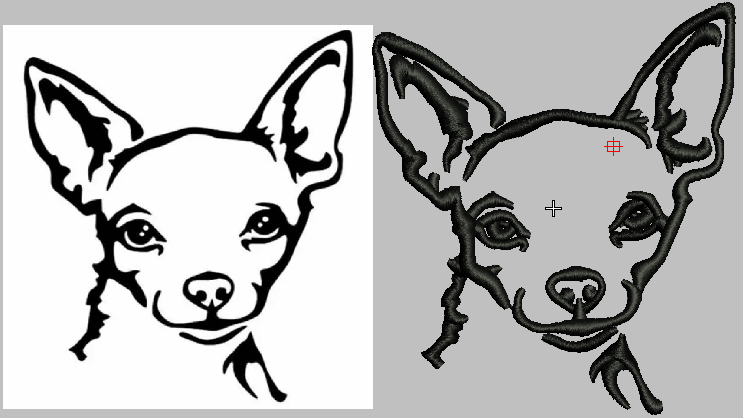 Chihuahua embroidery designs